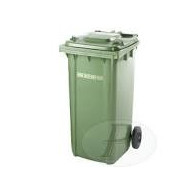 CUBO BASURA VERDE 120 Lts RUED+PEDAL
