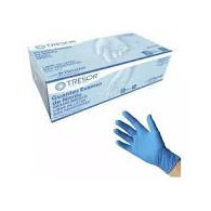 GUANTE DE NITRILO AZUL T/S