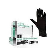 GUANTE NITRILO NEGRO SENSITIVE T/M 100ud.
