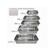 ENVASE ALUMINIO RECT. 2200 ML. (300 UD)