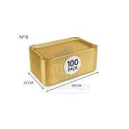 BANDEJA CARTON ORO N8 22X28 100ud.