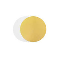 DISCO CARTON ORO/BLANCO 22CM 100UD/PQ