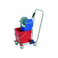 CARRO LIMPIEZA 1 CUBO 25 Lts. + PRENSA