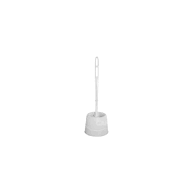 ESCOBILLA WC CON SOPORTE BLANCA