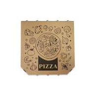 CAJA PIZZA 33X33X3.5 Marron. L:ZNW-1-2 100 ud.