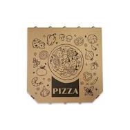 CAJA PIZZA 33X33X3.5 Marron. L:ZNW-1-2 100 ud.