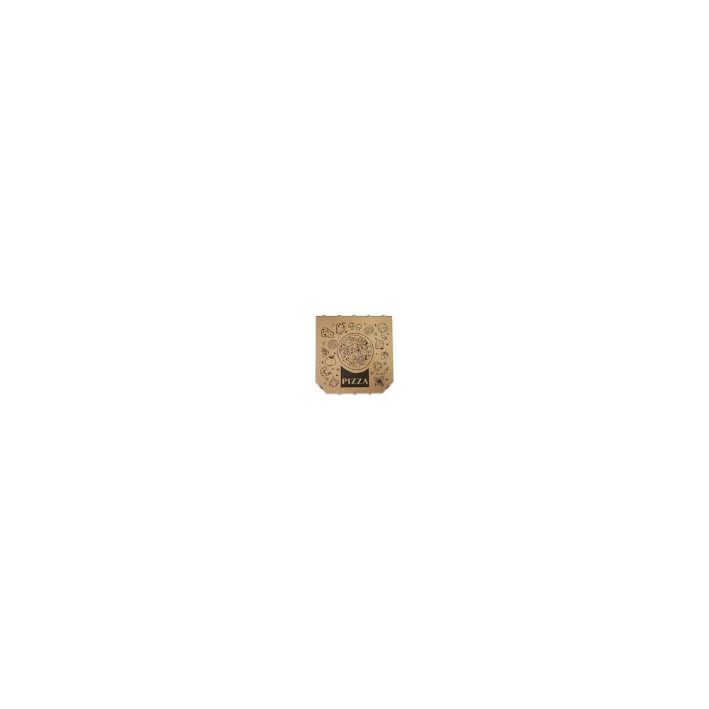 CAJA PIZZA 33X33X3.5 Marron. L:ZNW-1-2 100 ud.
