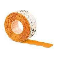 ETIQUETAS 26X16 FLUOR NARANJA 2 LÍNEAS 5PQX8UD