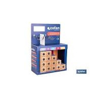CAJA MANTEL 1X1 CUADRO AZUL 400H