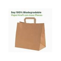 BOLSA KRAFT ASA PLANA 26X14X32 5KP PAQ 50ud.