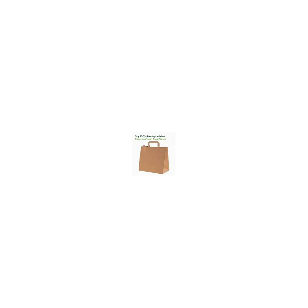 BOLSA KRAFT ASA PLANA 26X14X32 5KP PAQ 50ud.