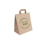 BOLSA PAPEL KRAFT BLANCA ASA RETORCIDA 28+17X29 250UD