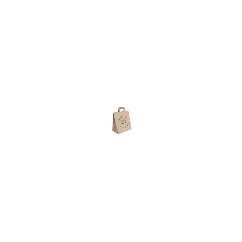 BOLSA PAPEL KRAFT BLANCA ASA RETORCIDA 28+17X29 250UD