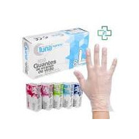 GUANTE VINILO S/POLVO T/S BLAN. CAJA 100ud.