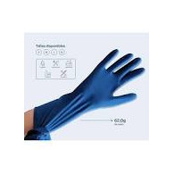 GUANTE NITRILO AZUL T/S