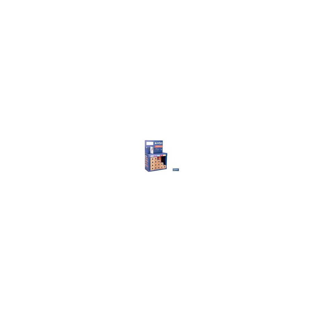 CAJA MANTEL 1X1 CUADRO AZUL 400H