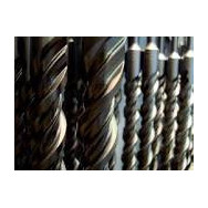 CAÑITAS RECTAS 150X0.8mm NEGRAS 100X100