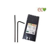 CAÑITA PAPEL FLEX + FUNDA 6X197 "Blac. y Neg." 50 PaqX100ud.