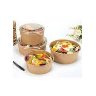 ENSALADERA CARTÓN KRAFT 1300ML 10PQX25UD + TAPA