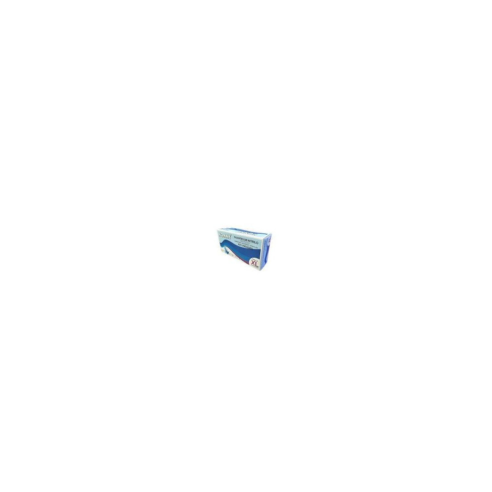 GUANTE NITRILO AZUL T/XL CAJA 100