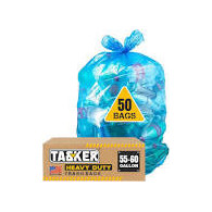 BOLSA BASURA 55X55 AUT. CIERRE AZUL 60Ro.X15ud..