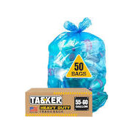 BOLSA BASURA 55X55 AUT. CIERRE AZUL 60Ro.X15ud..