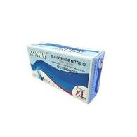 GUANTE NITRILO AZUL T/S 100 u