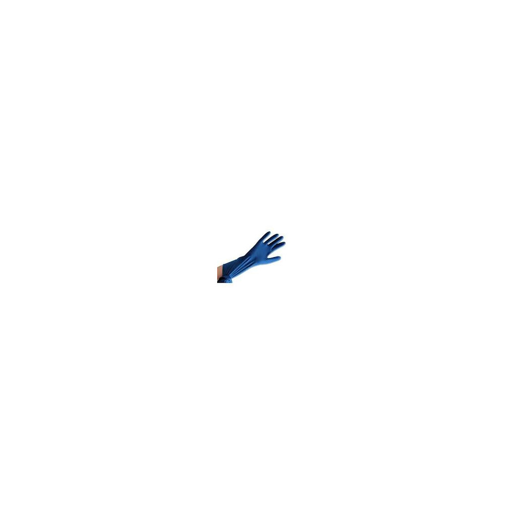 GUANTE DE NITRILO AZUL T/L