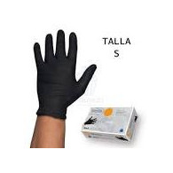 GUANTE NITRILO NEGRO T/S Paq. 100