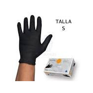 GUANTE NITRILO NEGRO T/S Paq. 100