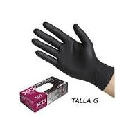 GUANTE NITRILO NEGRO T/L 100UD.