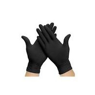 GUANTE NITRILO NEGRO T/M 100 UD.
