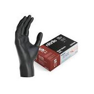GUANTE NITRILO NEGRO TOUCH T/S 100 ud.